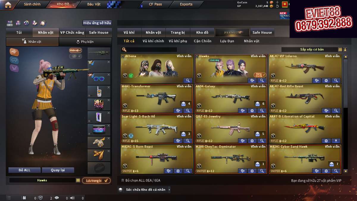 shop acc cf uy tin gia re